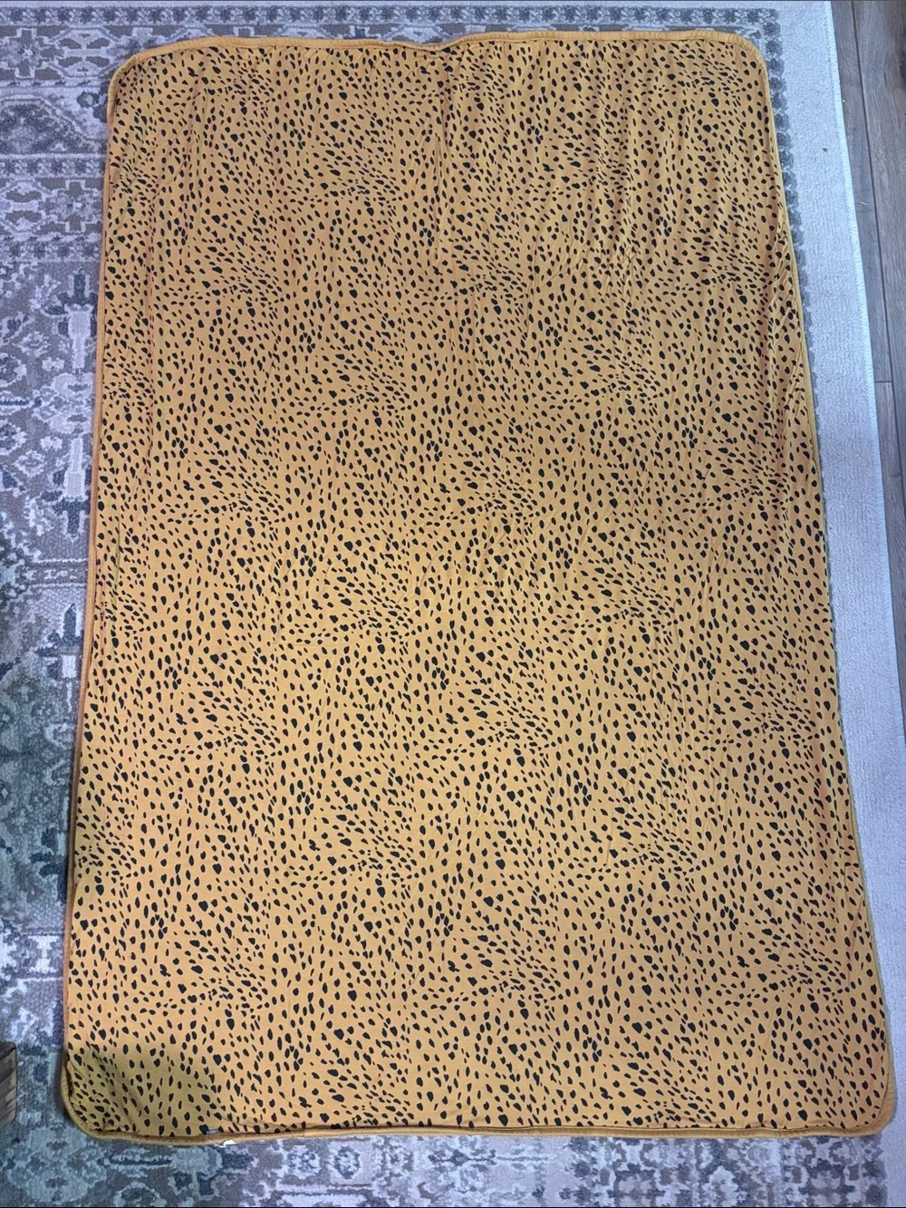 Kyte BABY toddler marigold cheetah blanket